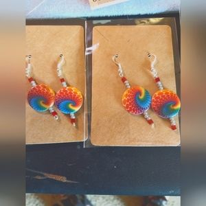 Rainbow 🌈 Earrings handcrafted